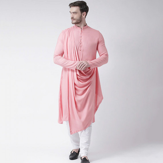 https://www.zestystyles.in/products/men-pink-solid-straight-kurta-with-attached-drape
