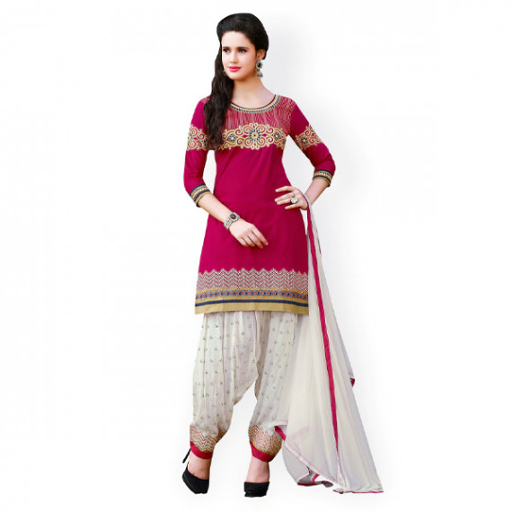 https://www.zestystyles.in/products/pink-white-embroidered-cotton-unstitched-dress-material-1