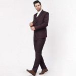Men's Poly Viscose Shawl Collar Suit