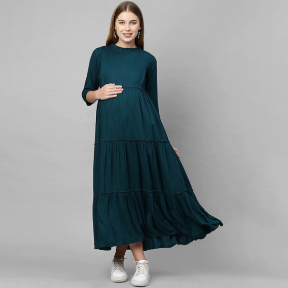 https://www.zestystyles.in/products/teal-green-maternity-maxi-nursing-dress