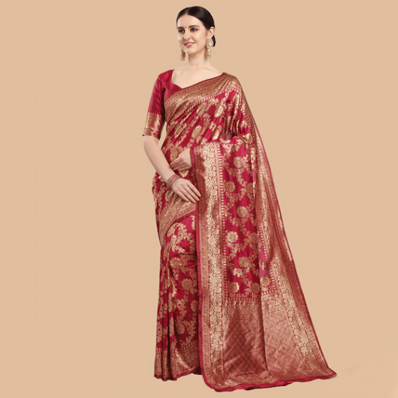 https://www.zestystyles.in/products/maroon-gold-ethnic-motifs-zari-silk-blend-banarasi-saree