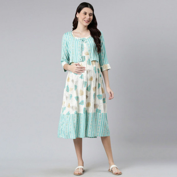 https://www.zestystyles.in/products/women-off-white-green-floral-maternity-a-line-midi-dress