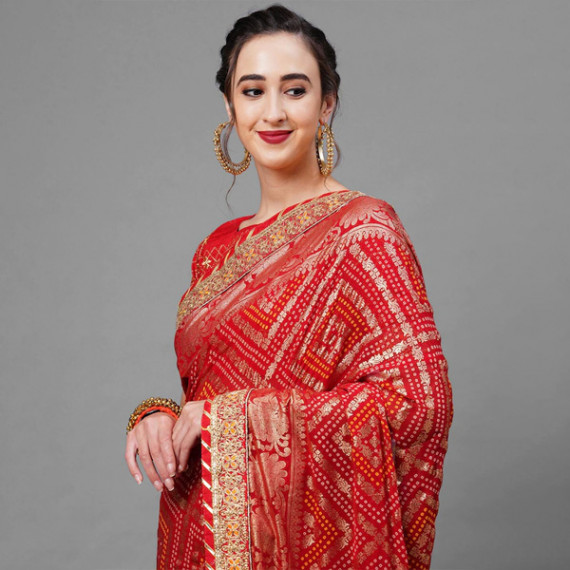 https://www.zestystyles.in/products/red-gold-toned-woven-design-bandhani-saree