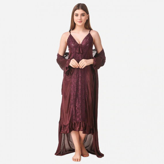 https://www.zestystyles.in/products/brown-maxi-satin-solid-nightwear-set